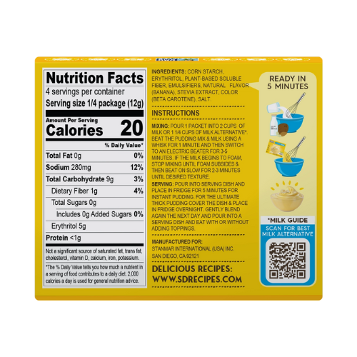 Simply Desserts Instant Pudding & Pie Filling - Banana 48gm