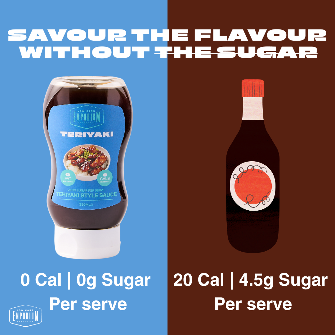 Bulk Low Carb Emporium No Added Sugar Teriyaki Style Sauce - 350mL x6