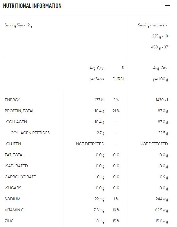Collagen Powder Beauty - Unflavoured 225gm