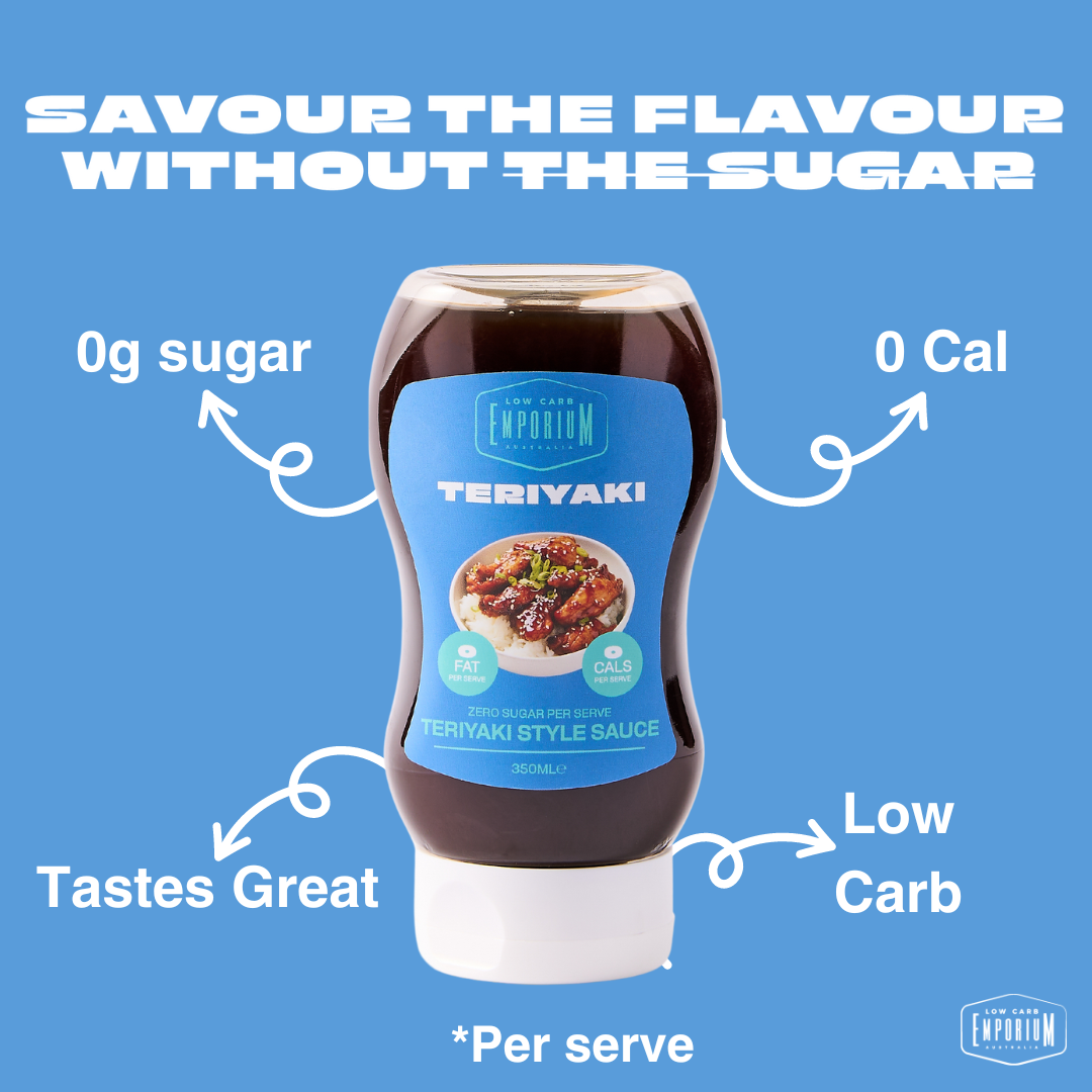 Bulk Low Carb Emporium No Added Sugar Teriyaki Style Sauce - 350mL x6