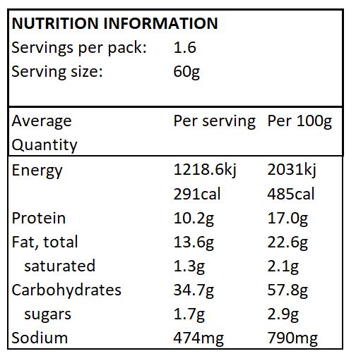 Go Natural HiProtein Veggie Chips - Chilli & Lime flavour - 100g