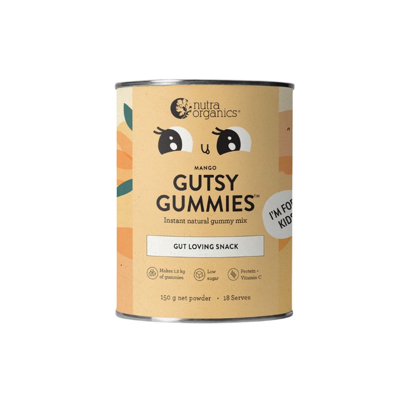 Nutraorgaics Gutsy Gummies (Gut Loving Snack) Mango Flavour - 150g
