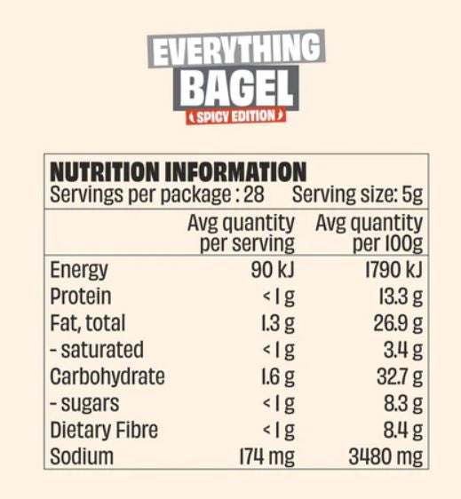 MINGLE Natural Seasoning Blend Everything Bagel SPICY EDITION - 50g