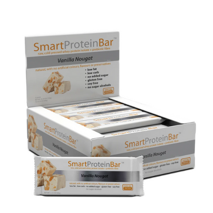 Bulk Smart Diet Solutions Protein Bar - Vanilla Nougat 60g x 12
