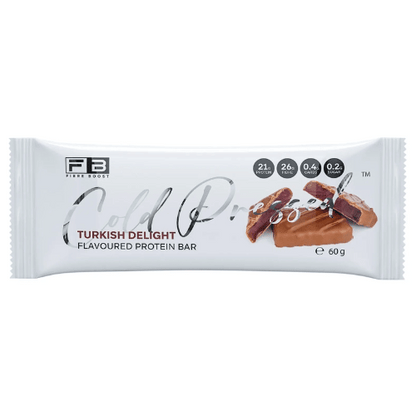 FIBRE BOOST Cold Pressed Protein Bar - Turkish Delight Flavour 60g
