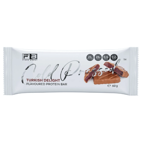 FIBRE BOOST Cold Pressed Protein Bar - Turkish Delight Flavour 60g