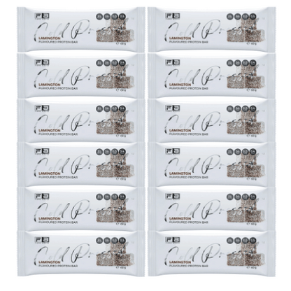 BULK Fibre Boost Cold Pressed Protein Bar - Lamington - 60g x 12