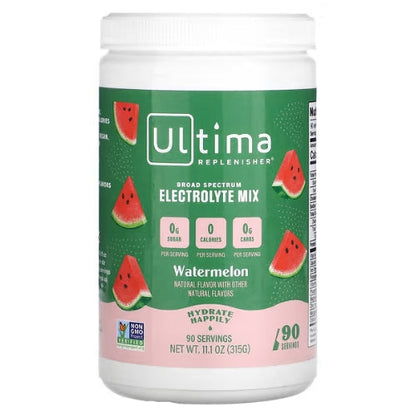 Ultima Replenisher - Sugar Free Electrolytes Watermelon Tub 90 serves