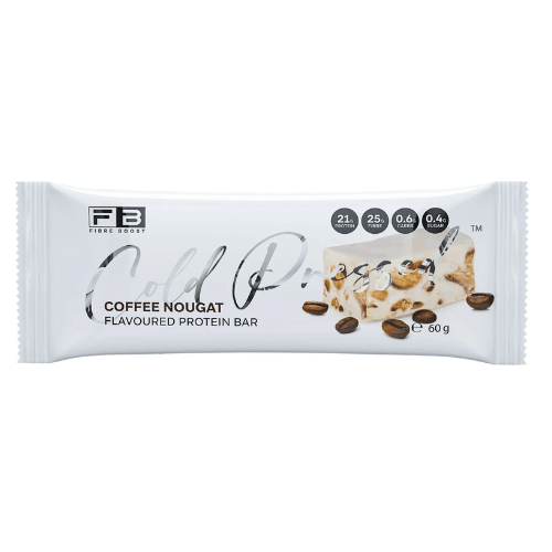 FIBRE BOOST Cold Pressed Protein Bar - Coffee Nougat - 60g