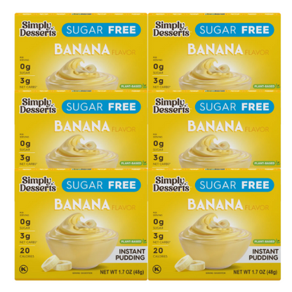 BULK Simply Desserts Instant Pudding & Pie Filling - Banana 48gm x 6 (case)