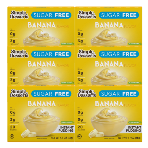 BULK Simply Desserts Instant Pudding & Pie Filling - Banana 48gm x 6 (case)