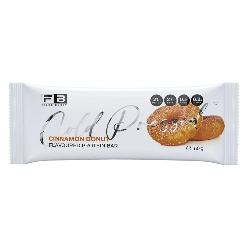 FIBRE BOOST Cold Pressed Protein Bar - Cinnamon Donut 60g