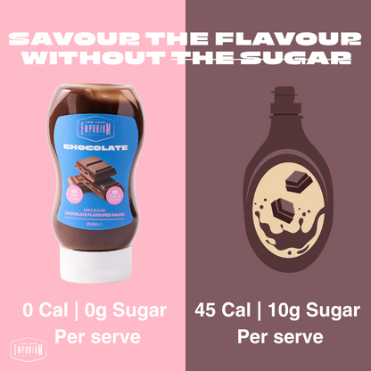Bulk Low Carb Emporium No Added Sugar Chocolate Sauce - 350mL x 6