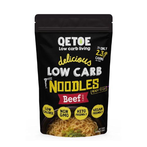 Qetoe Low Carb Beef Flavour Noodles - 290g net
