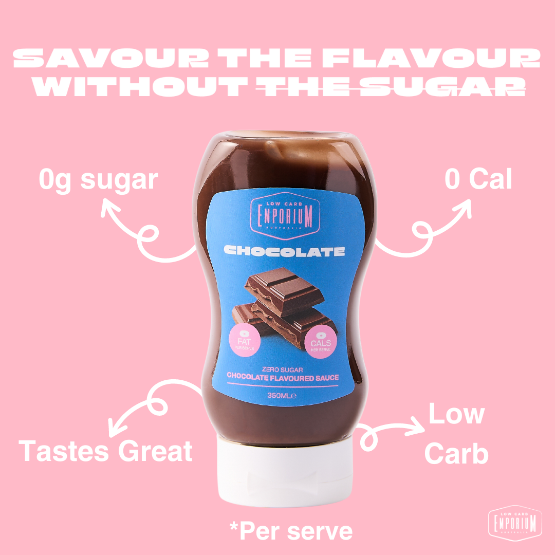 Bulk Low Carb Emporium No Added Sugar Chocolate Sauce - 350mL x 6