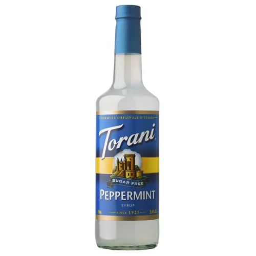 Torani Sugar Free Syrup - Peppermint - 750mL (plastic bottle)