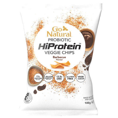 Go Natural HiProtein Veggie Chips - Barbecue - 100g