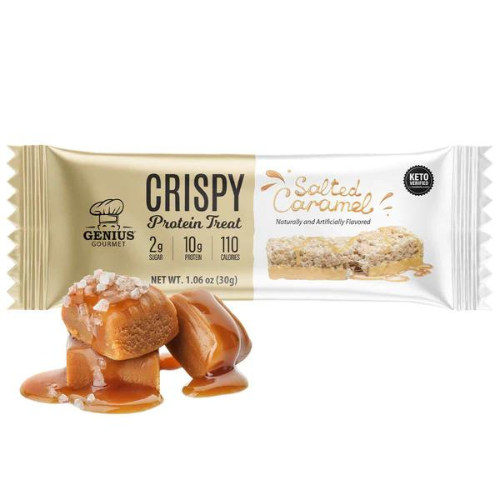 Genius Gourmet Crispy Protein Treat - Salted Caramel