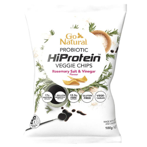Go Natural HiProtein Veggie Chips - Rosemary Salt & Vinegar - 100g