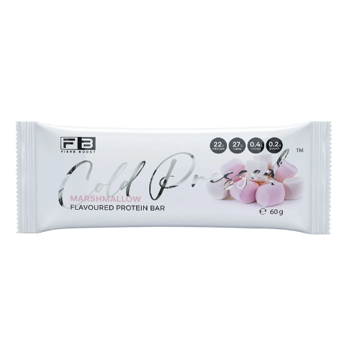 FIBRE BOOST Cold Pressed Protein Bar - Marshmallow Flavour 60g