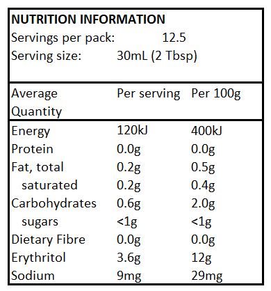 Lakanto Caramel Flavoured Topping - 375mL