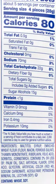 Twizzlers Zero Sugar Strawberry Flavored Twists - 141g - Limit 1 per order