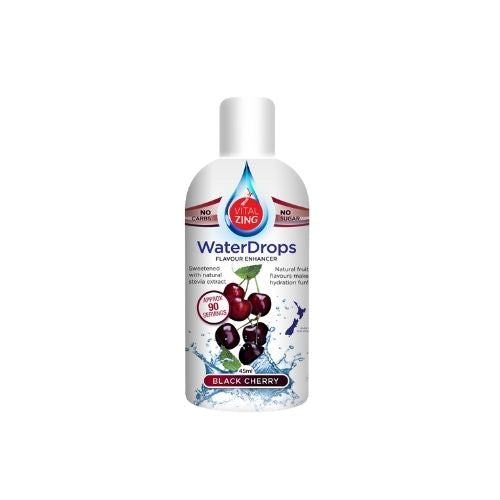 VitalZing Black Cherry Flavouring Water Drops - 40 serves
