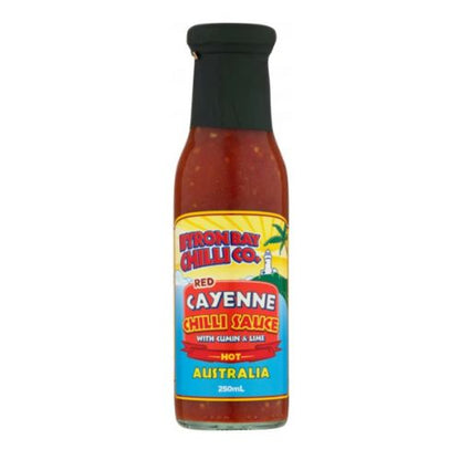 Byron Bay Chilli Co- Red Cayenne Chilli Sauce - 250mL