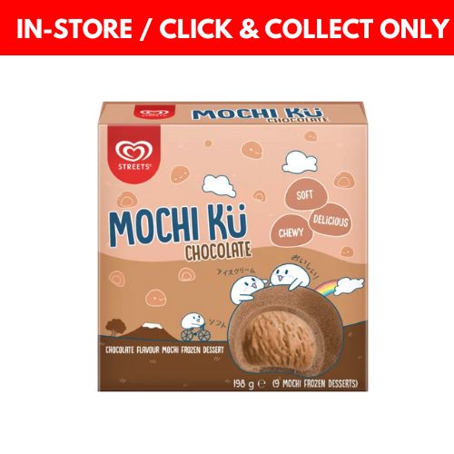 Streets Mochi Ku Chocolate - 198g (9 frozen desserts)