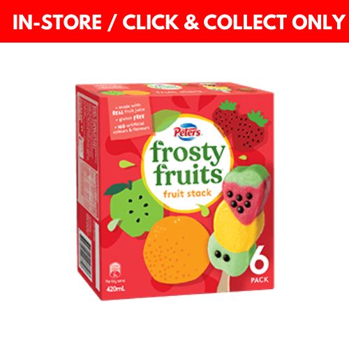 Peters Frosty Fruits Fruit Stack 6 pack - 420mL