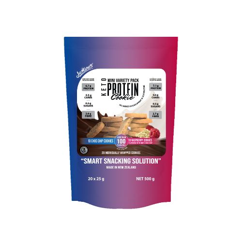 Justine's Keto Mini Variety Pack Protein Cookie - 500g