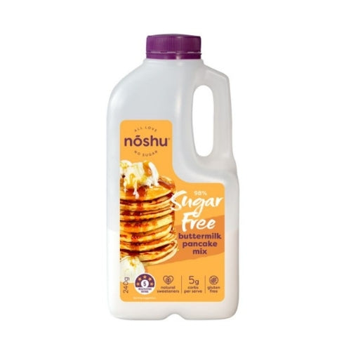 Noshu 98 Sugar Free Buttermilk Pancake Mix 240g Low Calorie Emporium